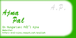 ajna pal business card